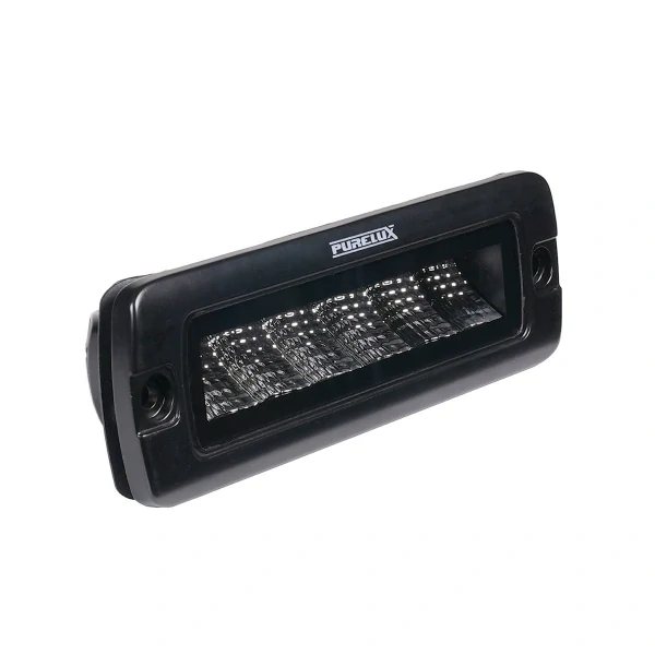 Pracovné svetlo PURELUX Black Flush-Mount Slim – 20 cm / 30 W /flood
